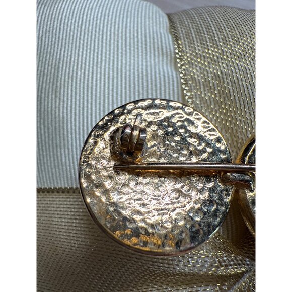 Vintage Nautical-Themed Gold-Tone Brooch Pin Trio Anchor Compass & Sailboat - Picture 7 of 10